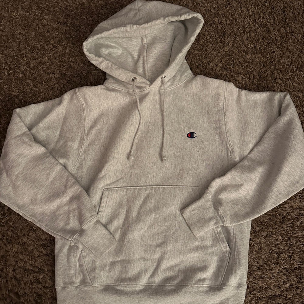 Champion Light Gray Hoodie